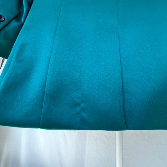 The Kooples (1) deep turquoise satiny blazer, EUC (Small) - Picture 16 of 16